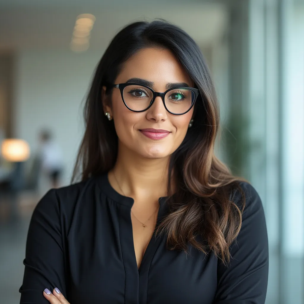 Retrato de Luciana Vega, Analista Financiera Senior